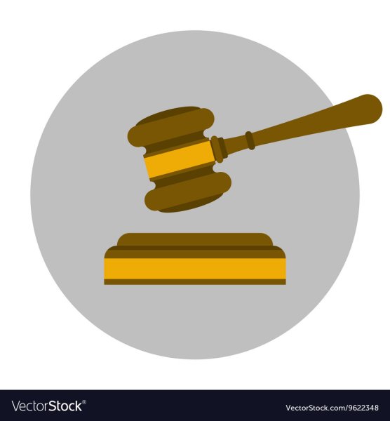 Смайлик судья с молотком