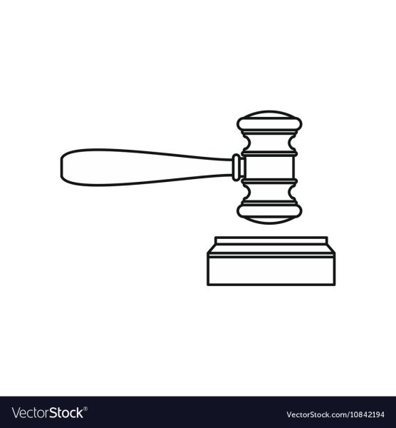 Значки правосудие молоток