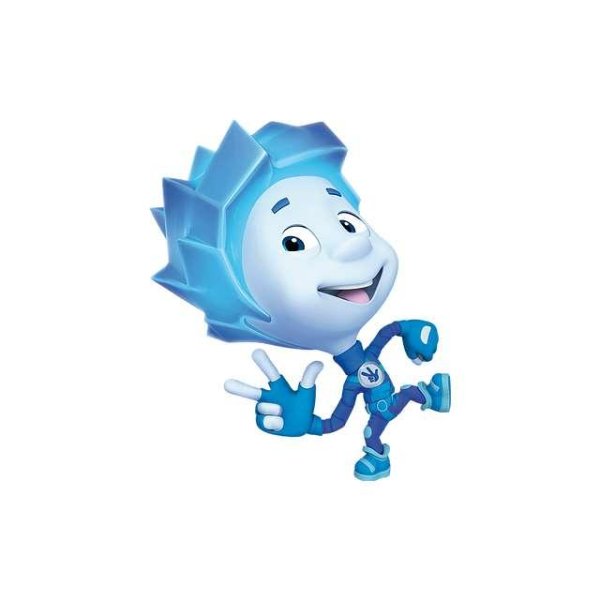 Фиксики Нолик на белом фоне