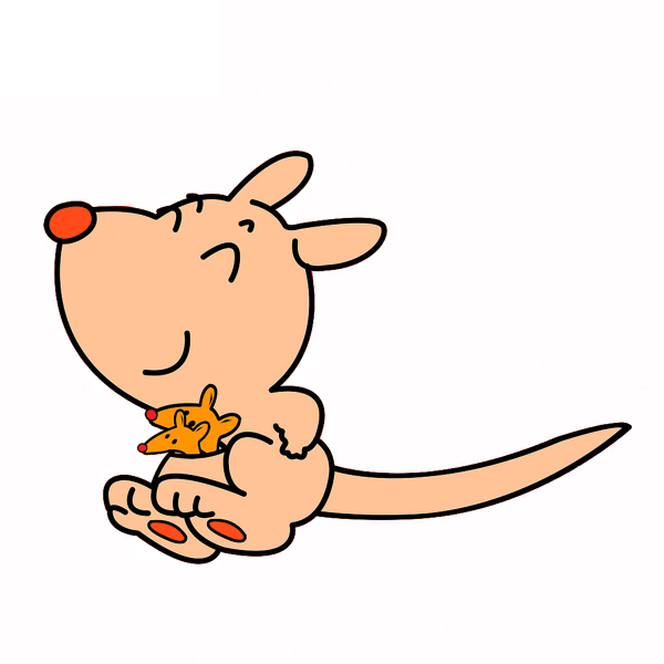 Кенгуру рисунок для детей