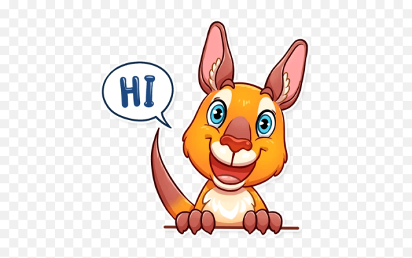 Милый Кенгуренок мультяшный