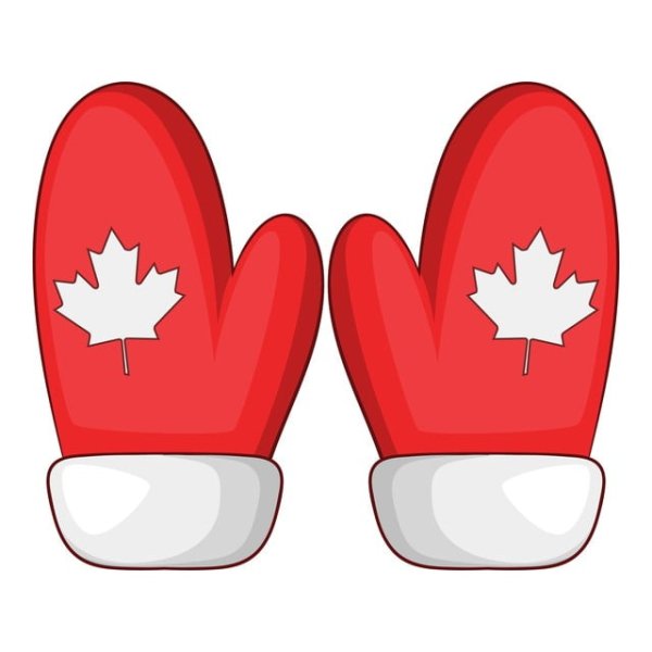 Красные рукавицы мультяшная