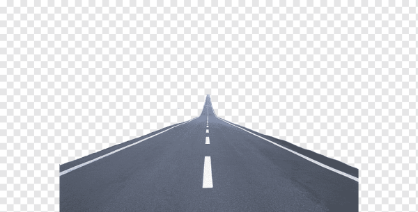 Прямая дорога на прозрачном фоне