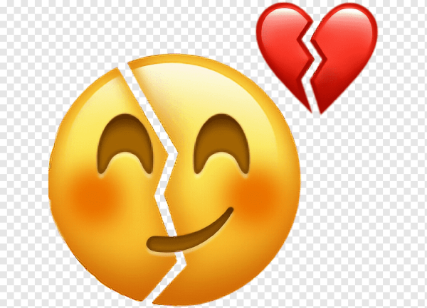Смайлик с разбитым сердцем