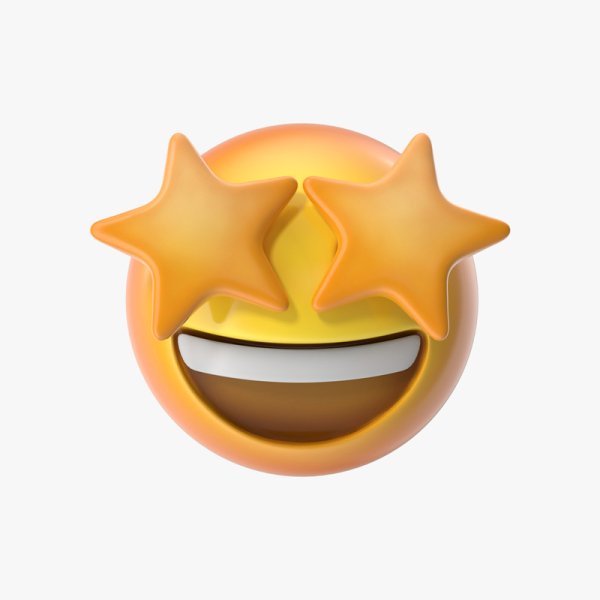 Emoji со звездочками в глазах