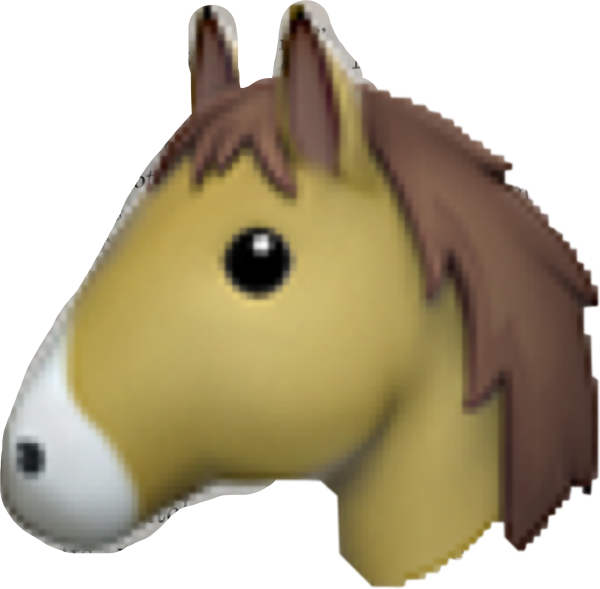 Эмодзи конь