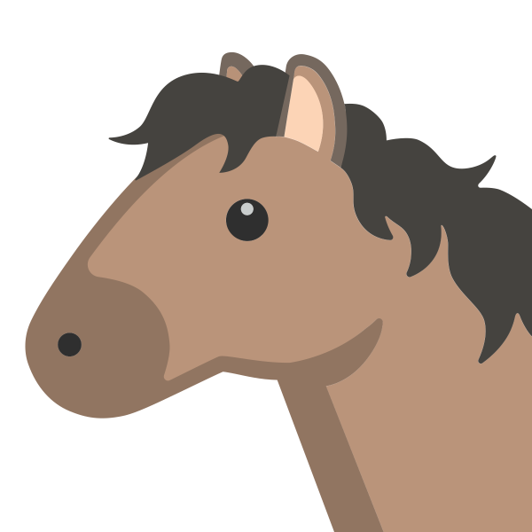 Эмодзи конь