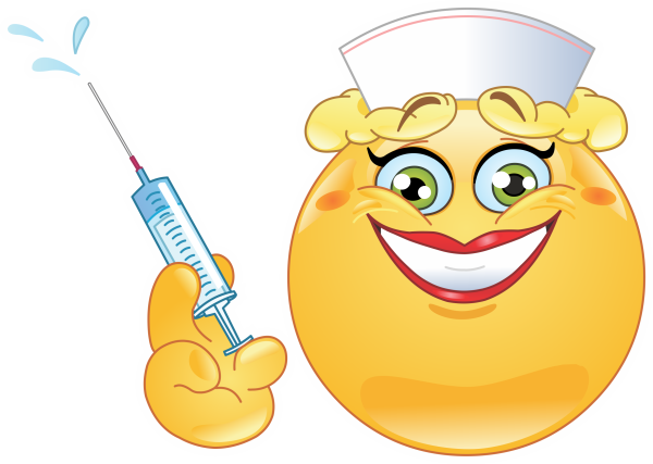 Рисунок шприца с иглой