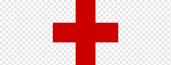 Красный крест без фона медицинский