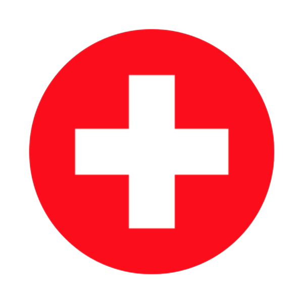 Знак плюс красный