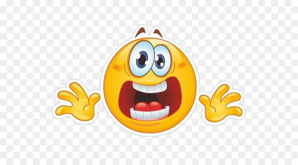 Напуганный смайлик