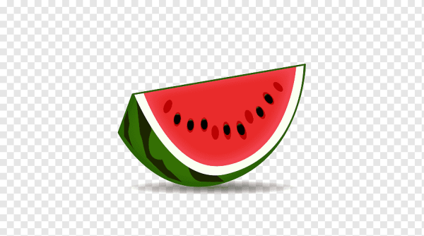 Дольки арбуза смайлик