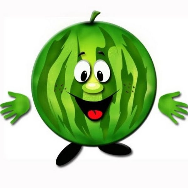 Арбуз с глазками для детей