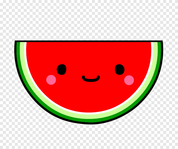 Дольки арбуза смайлик