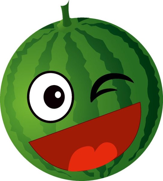 Арбуз мультяшный