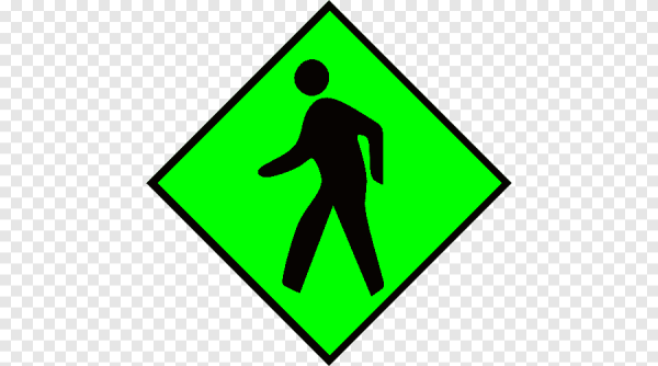 Зелёные знаки на дороге