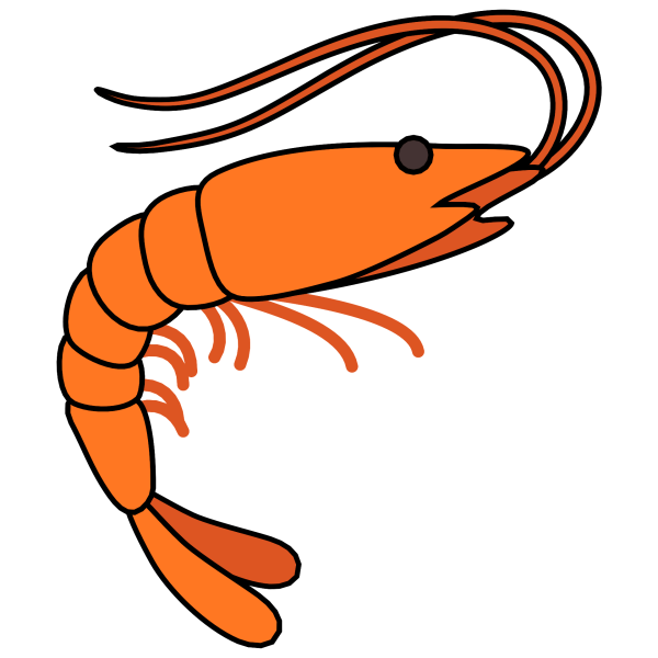 Креветка смайлик на айфоне