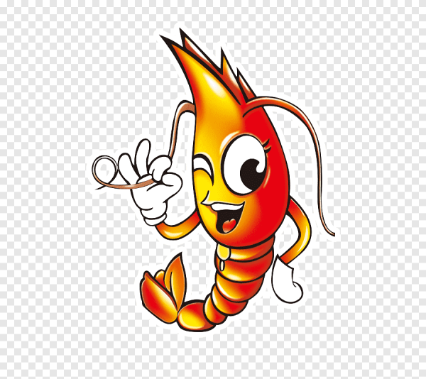 Креветка улыбается