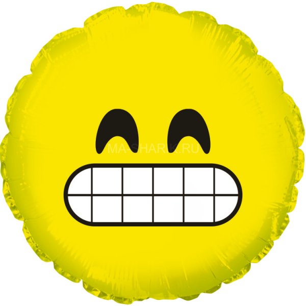 Шар фольга Смайл эмоции