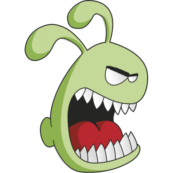 Улыбающийся монстрик