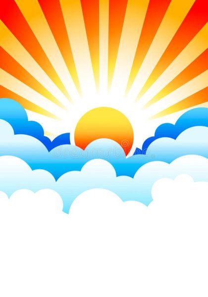 Восходящее солнце вектор