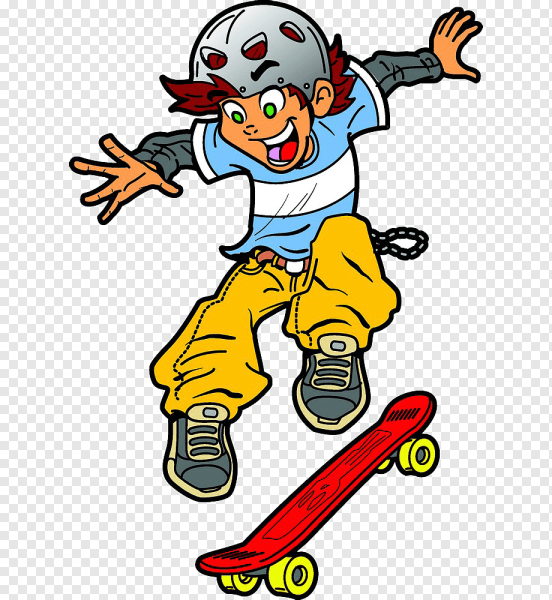 Скейтбордист мультяшный