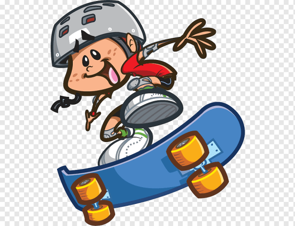 Скейтбордист мультяшный