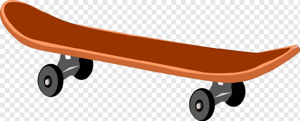 Скейт рисованный без фона