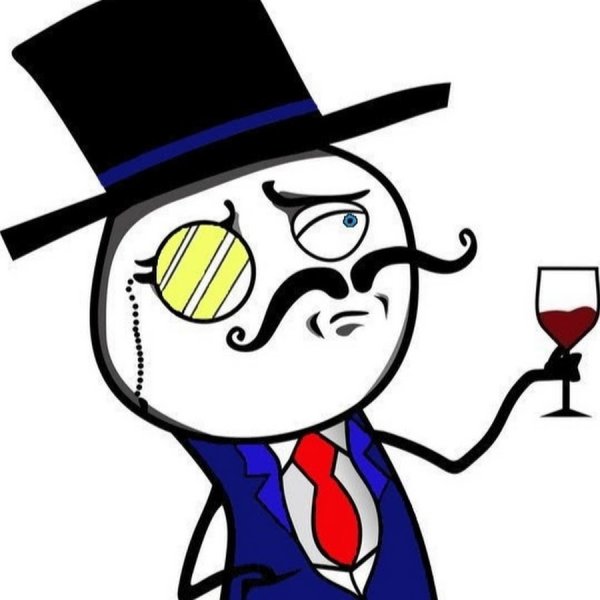 Стикер с моноклем