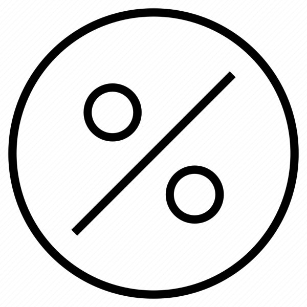 Процент в круге иконка