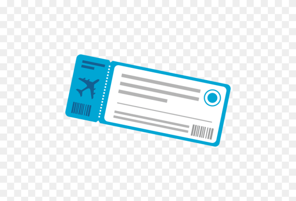 Авиабилеты на прозрачном фоне