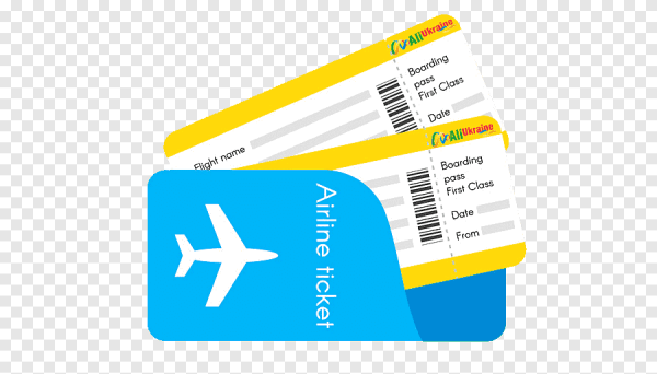 Векторное изображение авиабилета