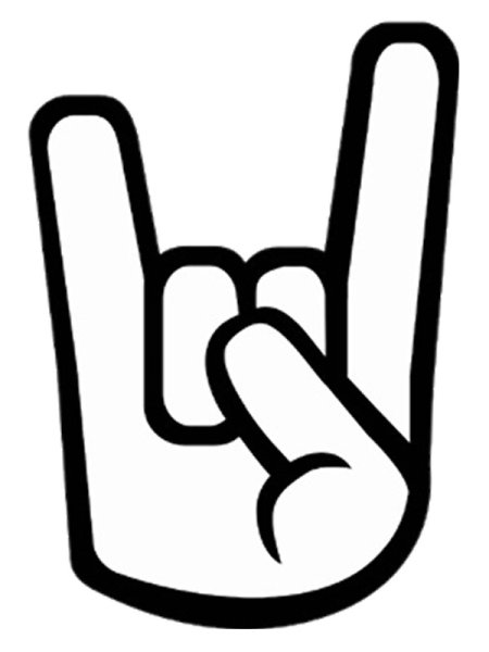 Символ рока пальцы