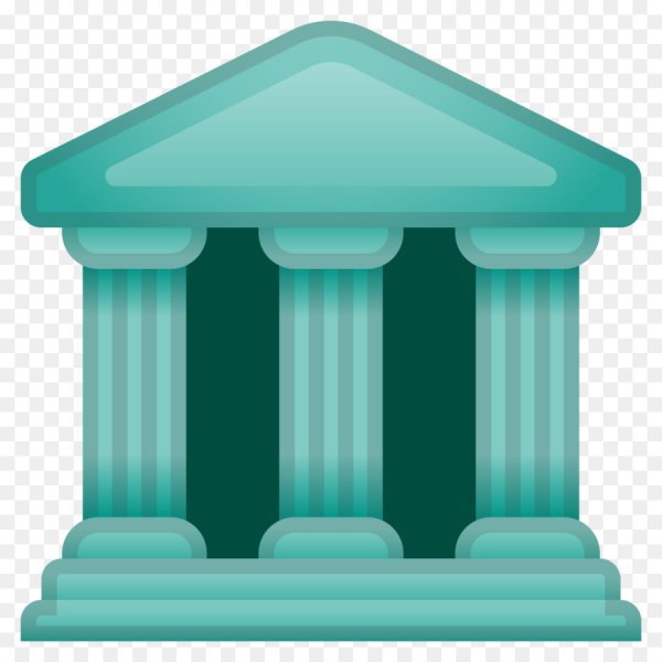 Здание с колоннами ЭМОДЖИ