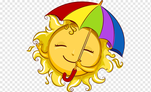 Солнце с зонтиком