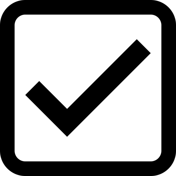 Галочка в квадрате для фотошопа