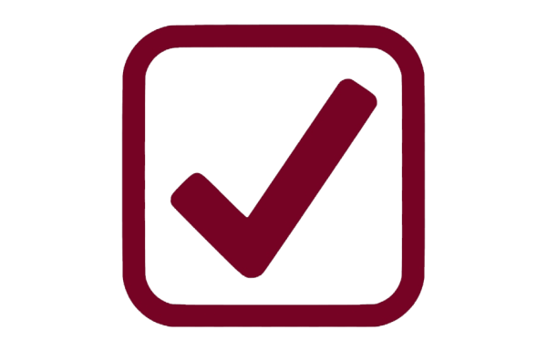 Красная галочка символ