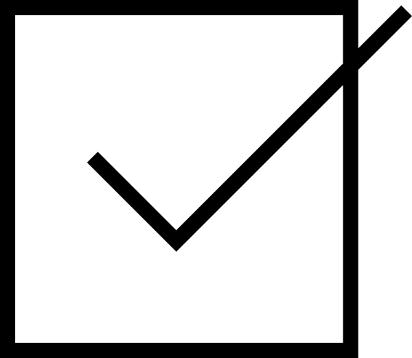 Квадратик с галочкой