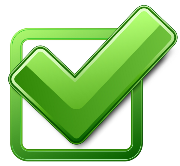 Пиктограмма зеленая галочка