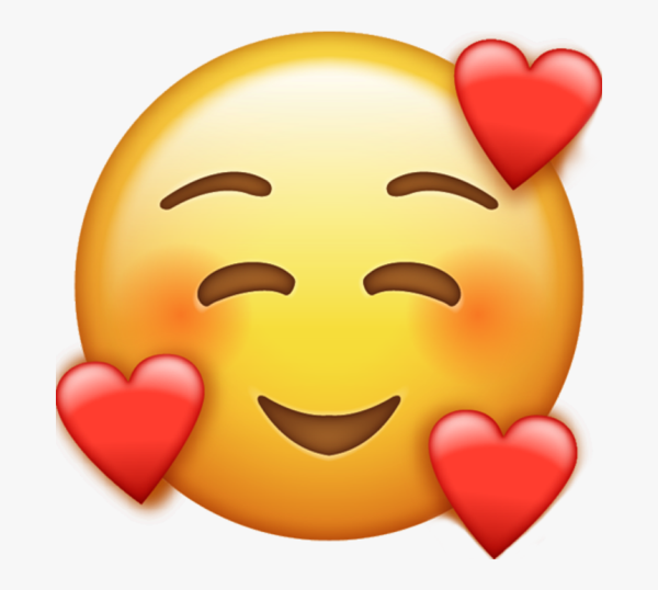 Эмодзи глаза сердечки