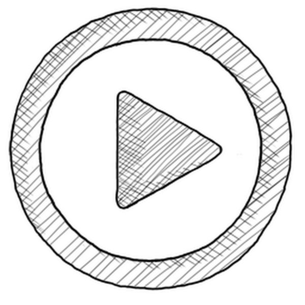 Кнопка Play нарисованная