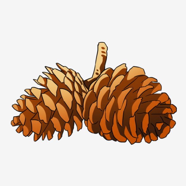 Шишка мультяшные