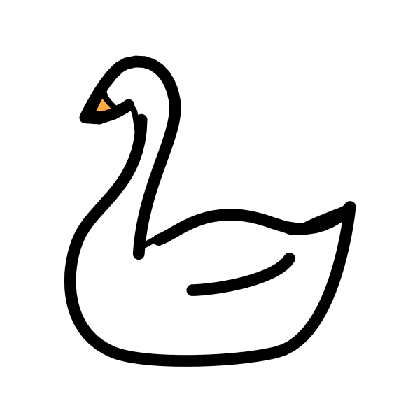 Эмодзи лебедь