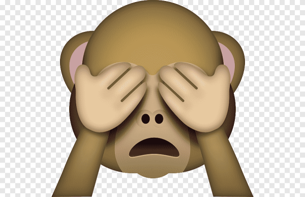 Обезьянка с закрытыми глазами