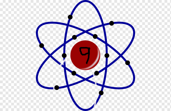 Ядро атома без фона