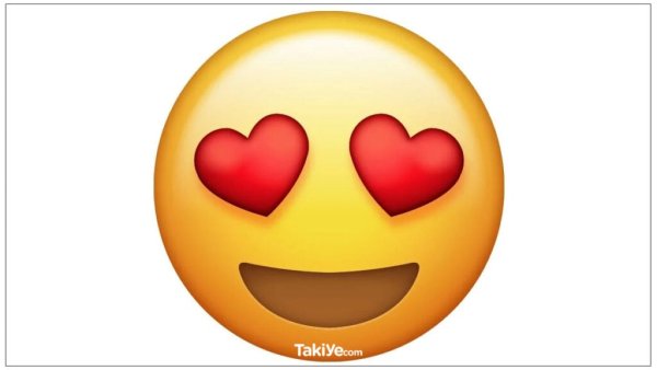 Эмодзи глаза сердечки