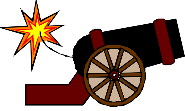 Анимация выстрела пушки