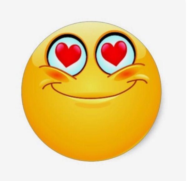 Смайлик с влюбленными глазами