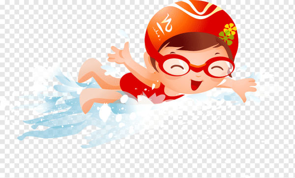 Пловец мультяшный