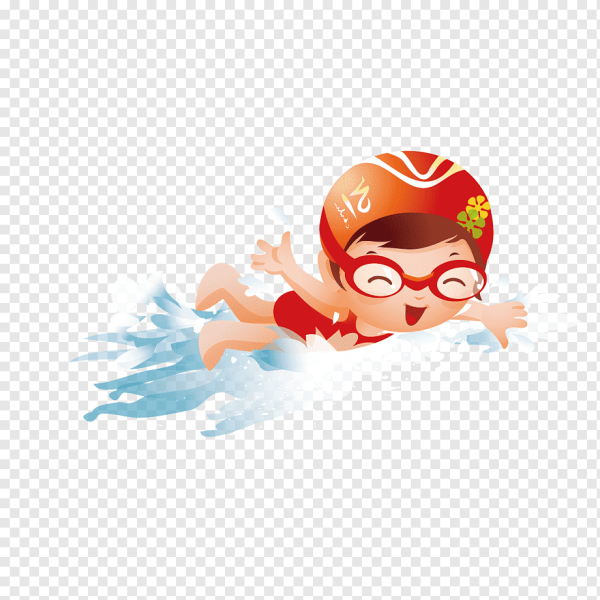 Мультяшные пловцы